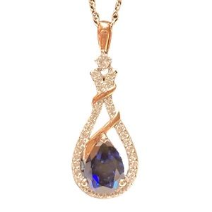 MARKED DOWN!  September babies, look! Gorgeous, sapphire necklace .NWT
